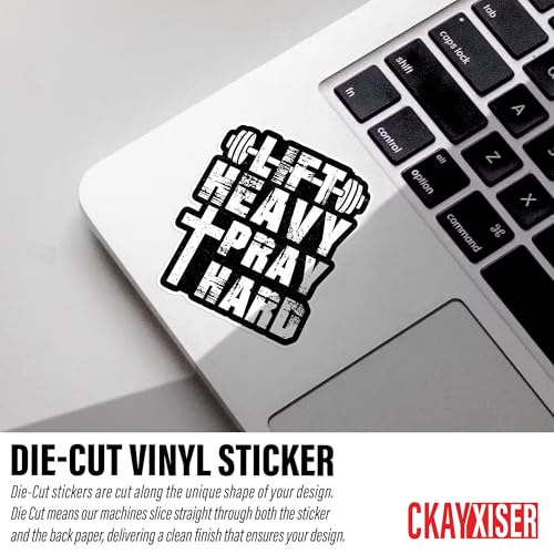 (3Pcs) 2" Lift Heavy Pray Hard Sticker Motivational Fitness Workout Gym Christian Bible Inspirational Quotes Waterproof Vinyl Sticker for Laptop, Water Bottle, Tumbler, Hard Hat Decal Gifts 2 Inches - size: 2x2