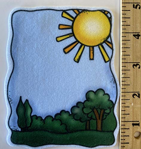 Days of Creation 23 Felt Figures Bible Felt Flannel Board Lesson coloring - size: 1-Medium Days of Creation Set