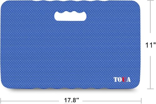 2‑Pack Garden Kneeling Pad, Large Thick Memory EVA Foam Knee Cushion 17.8"x11"x1.5", Bath Kneeler for Baby Bath, Multi‑Purpose Kneeling Mat for Gardening, Planting, Praying, Exercise & Outdoor Activities - color: Blue, size: Large - 2 Pack