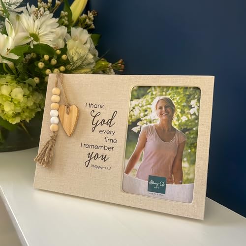 Abbey + CA Gift I Thank God Memorial Picture Frame, Sympathy and Bereavement Gift for Loss of Loved One, For 4 x 6 Inch Photo - color: Memorial