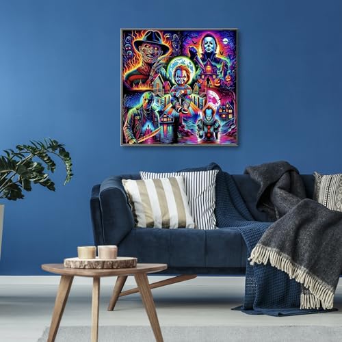Horror Diamond Art Kits for Adults, Diamond Painting Kits for Beginner - color: JOJO-DP83