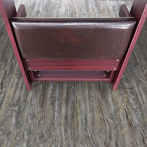 FixtureDisplays 32X20X20" Prayer Bench, Padded Kneeler with Book Shelf, Easy Fold-Away Prayer Table Chair 10104