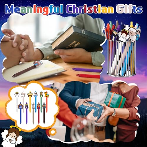 Sayglossy 11 Pcs Christian Nativity Ballpoint Pens - style: Nativity