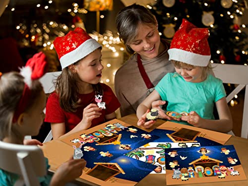 FaCraft Nativity Stickers for Kids 24 Sheets Christian Religious Crafts - color: Multi-1