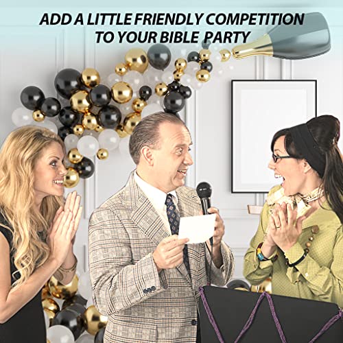 Bible Trivia Game, Bible Friendly Feud Quiz, Bible Trivia Games for Family, Bible Family Feud Questions, Games for Church Group, Bible Community Party Supplies-S01