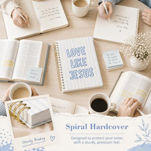 Bible Study Journal Notebook,Christian Prayer Journal for Women Men - color: LOVE LIKE JESUS