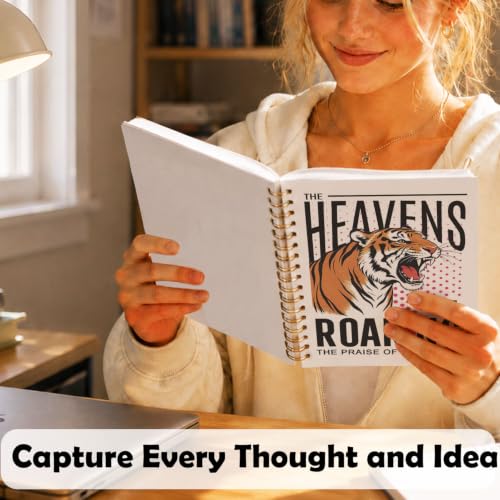Inspirational Christian Spiral Notebook Journal for Women,A5 - color: The Heavens Are Roaring