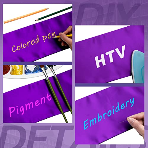 Geyoga 24 Pcs Graduation Stole Bulk Sublimation Blank 70 in - color: Purple