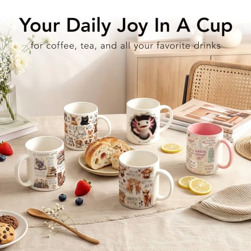 Christian Bible Verse Coffee Mug 11oz - Pink Boho Faith Ceramic Cup - color: Christian Bible Verse