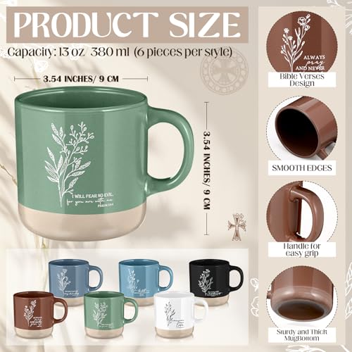 Didaey 6 Sets Pastor Appreciation Christian Mug Notebook Pen, Boho - style: Boho