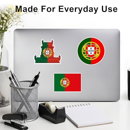 3PCS Portugal Flag Sticker Bold Vinyl Decals Featuring Portuguese Flag - color: Portugal Sticker