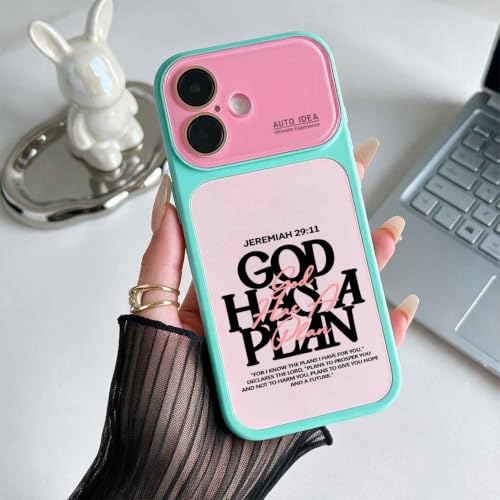 Y2K God Has A Plan Jeremiah 29:11 Phone Case for iPhone 16, Green - color: Greenrosepurple, size: iPhone 16