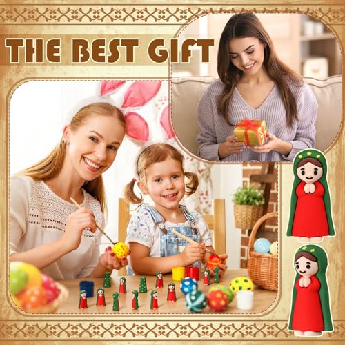 Amyhill 50 Pcs Mini Virgin Mary Figurines Little Mary Figures - color: Red, size: Mary