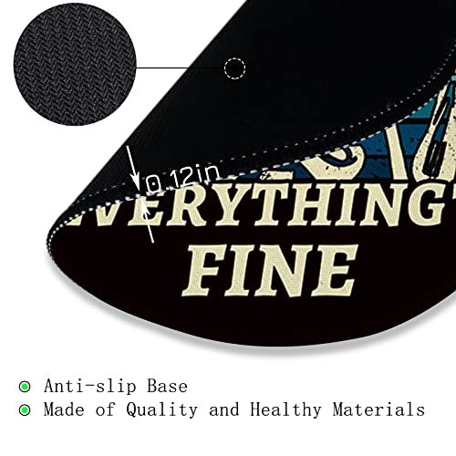 Gctriki Skull Mouse Pad, Funny Small Mouse Pads for Desk, 8.6 in, Round - color: Coffee Female skeleton