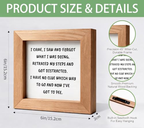 Forgot What I Was Doing Wooden Sign, Funny Senior Decor - color: I Saw And Forgot58