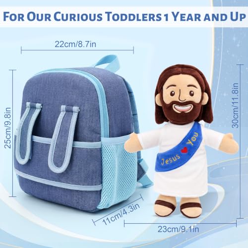 Yelakey Jesus Toddler Plush Backpack Birthday Back-to-School Kids