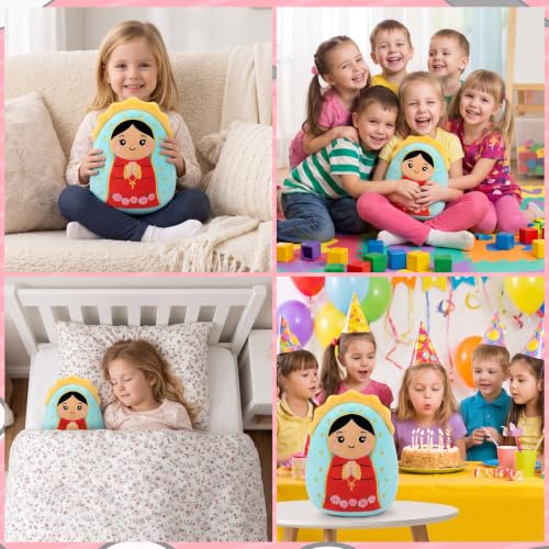 Virgen De Guadalupe Plush Gift, 8" Religious Plush Pillow Toys - style: Guadalupe