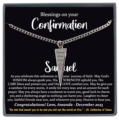 Be Wished Confirmation Gifts, Thoughtful Handmade Necklace with Meaningful Message, Ready to Give Jewelry - style: Necklace for Him