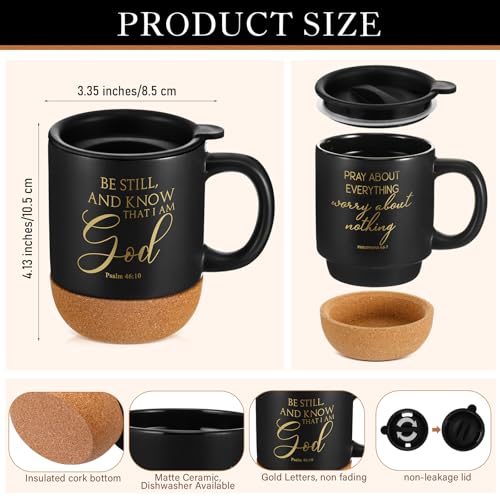 FillTouch 8 Pcs Christian Gifts Set for Men, God, Black - color: Black, size: God