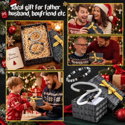 24 Pcs Men's Cross Bracelets, WWJD Christian Gifts for Christmas