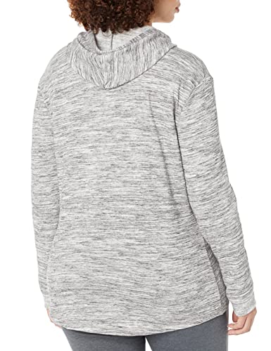 Hanes womens French Terry Zip Hoodie - color: Ebony Spacedye, size: X-Large