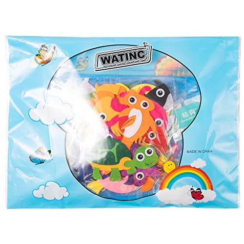 WATINC Dinosaur Felt Board Stories Set - Preschool Interactive Toy for Kids
