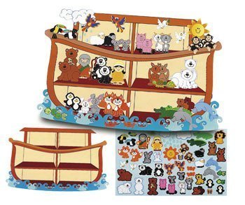 Fun Express Giant Noah's Ark Sticker Scene, 12 Sticker Sheets
