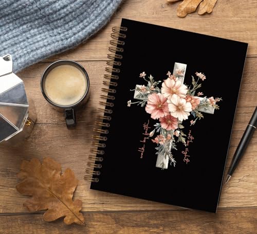 Dejfel Black Christian Notebook Journal,Jesus Pink Gift for Women Girls - color: 001jesus