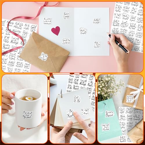 LINAYE 24 Sheets Bible Verse Christian Stickers, 960 PCS Inspirational Scripture Faith Jesus Stickers for Bible Journaling,Scrapbooking,Planner,Water Bottles, Prayer Board Supplies for Adults Women - style: Bible Verse 24 Sheets