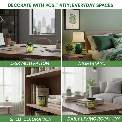 Emotional Support Pickle, Positive Pickle Jar with 60 Affirmation Cards, Gifts for Women, Men - color: Pickle Jar