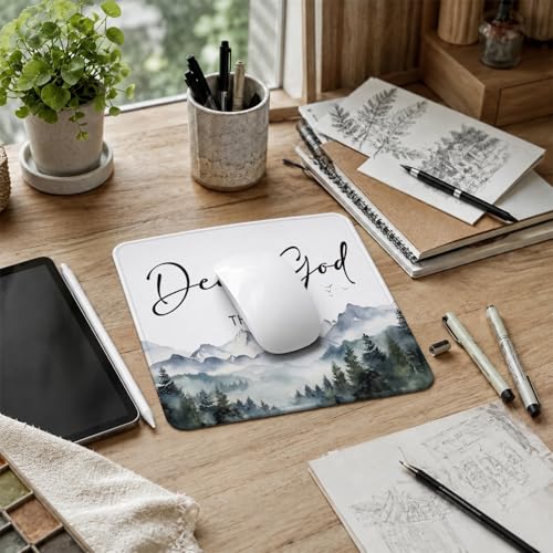 QIYUHOY Christian Inspirational Mouse Pad, 9.5x7.9 Inch - color: dear god thank you