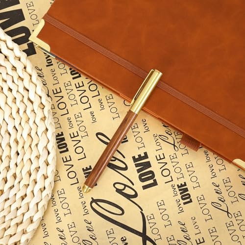 Prazoli Luxury Refill Pen for Journals - Elegant wood and gold design Christian Gifts For Men - Compatible Christian Pen for Prayer Journal Personalized Gifts For Church Journal - color: Pen Refill