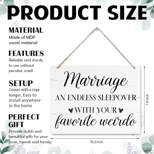 Rustic Wooden Marriage Definition Sign - Humorous Quote, 15*11.4 Inches, MDF, Hanging, Perfect for Bedroom Decor - color: Color 01