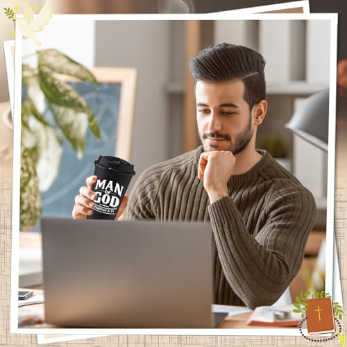 Skylety 20 Pcs Christian Gifts Bulk Man of God Tumbler, Black - color: Black
