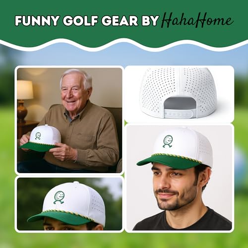 Trucker Hats for Men – Snapback Embroidered Design, Adjustable Fit – Funny Golf Hats, Fishing & Casual Wear - color: Golf Guy