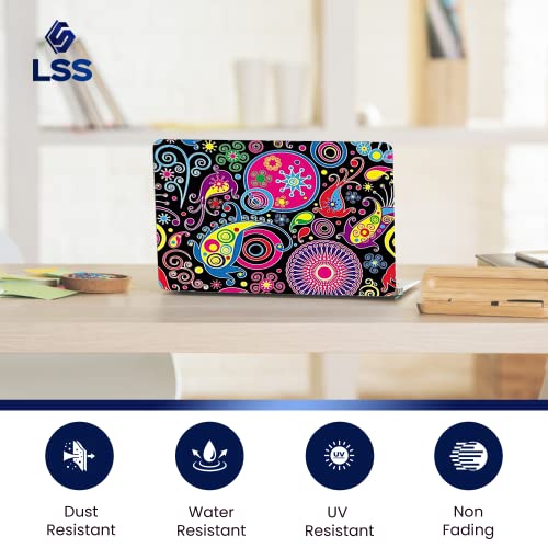 LSS 15 15.6 Inches Laptop Notebook Skin Sticker with 2 Wrist Pads - Reusable Cover Protector Vinyl Sticker Cover Decal Fits 13" - 16" HP Asus Acer Samsung - Art Design - color: Art Design, size: 13" - 16"