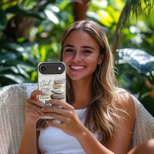 God Cross Wood Grain Phone Case Compatible with iPhone 17 Air Case - color: Pattern 3, size: for iPhone 17 Air