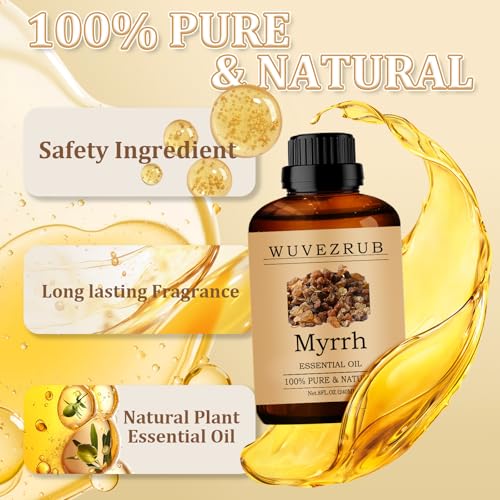 Myrrh Essential Oil for Diffuser & DIY -8 Fl Oz (240ML) - size: 8 Fl Oz (Pack of 1)