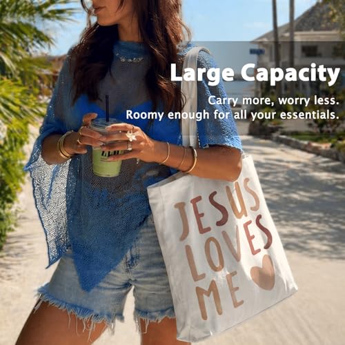 Bible Tote BagsGifts for Women, Cute Christian Church Canvas Tote Bag Christian Reusable Shopping Bags - color: Bible-03
