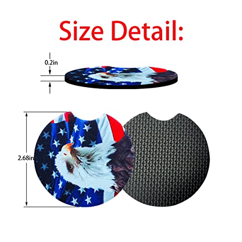 Moly Magnolia 2 Pack Car Coasters for Drinks Absorbent - 2.75 Inch Cute Car Cup Holder Coasters for Women, Removable Cup Holder Coaster for Women Girls, Car Interior Accessories (Style H) - color: Style H