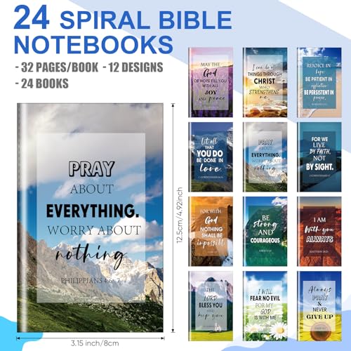 Yeaqee 146 Pcs Christian Gifts for Women Bulk Include 24 Bible Verses Pens 24 Religious Notebooks 24 Scripture Quotes Bracelets 24 Inspirational Keychains 50 Jesus Christian Stickers(Trendy) - style: Trendy