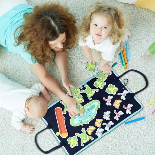 SmoothNovelty 12 Pack Flannel Felt Board Stories Set with a Foldable Board for Preschool Activities Boys Girls(Nursery Rhymes) - style: Nursery Rhymes