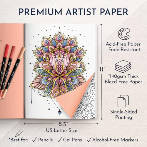Adult Coloring Book for Women, Self Love Affirmations & Self-Care Prompts - color: Adore Yourself - Affirmations