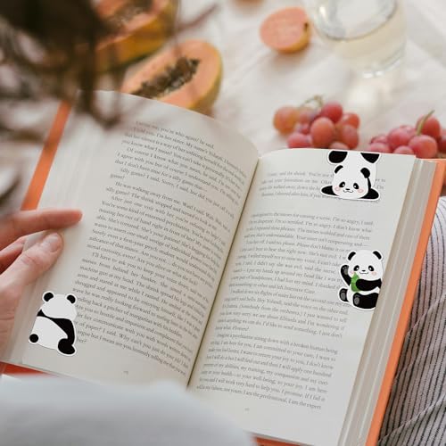 Panda Magnetic Bookmarks Gifts - 8 Pcs Cute Animals Funny Bookmark - style: Panda