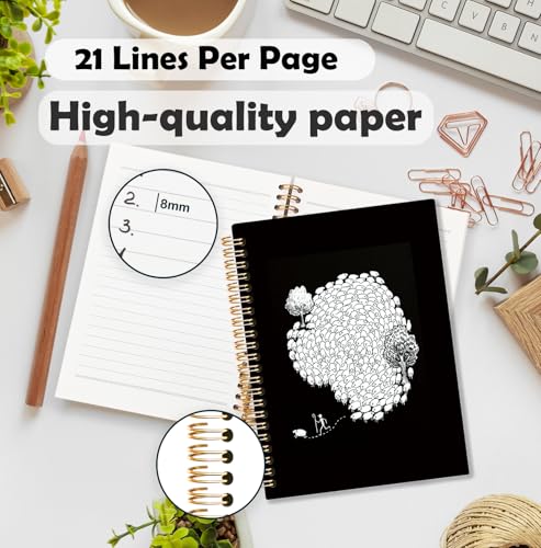 BNHJKFQZ Jesus Leaves the 99 Sheep Christian Spiral Journal Notebook for Women Men, Christian Gifts Hardcover Notebook for Work Note Taking, Black and White Religious Prayer Journals for Writing - color: Bible-Ninety-nine sheep