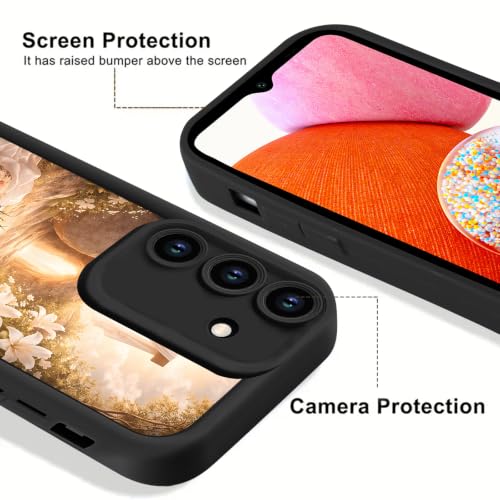 2 Pack Pretty Christian Cross Flower Phone Case for Samsung Galaxy A14 5G 6.6", Aesthetics Jesus God Floral Sunset Pattern Design Cases Soft TPU Protective Cases for Girl Women Boy - color: Cross, size: for Samsung Galaxy A14 5G