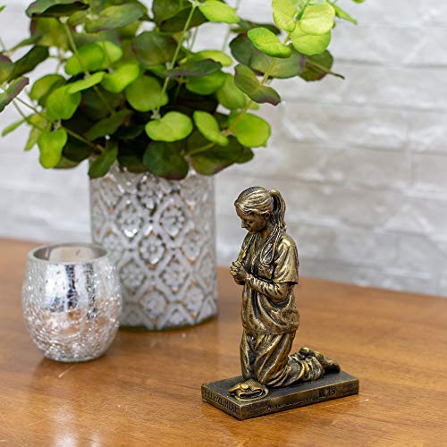 Dicksons Help Me Heal Praying Nurse 5 inch Gold Resin Stone Table Top Figurine - style: Help Me Heal Praying Nurse