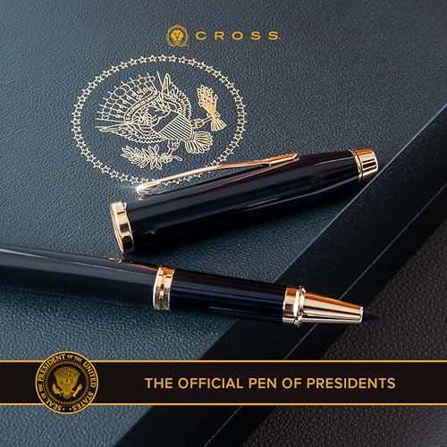 Cross Century II Lustrous Chrome Rollerball Pen, Medium Point, Black Ink - color: Lustrous Chrome