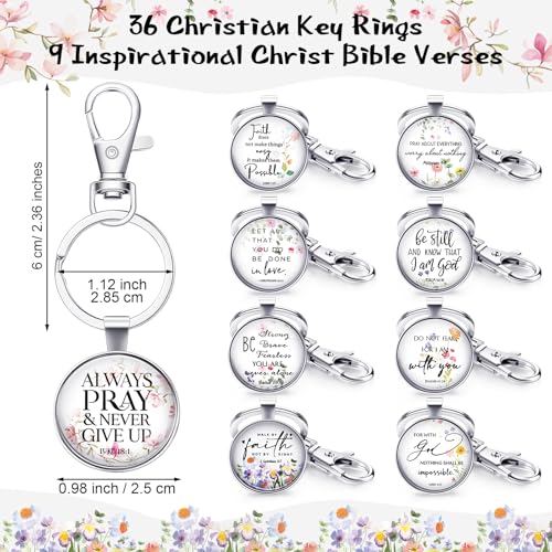 Fumete Christian Keychain Bulk for Wowen Men - style: Classic