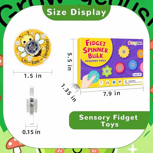 52 Pack Inspirational Gifts Party Favors Fidget Spinner for Kids Birthday, Motivational Fidget Spinner Bulk for Classroom Rewards, Goodie Bag Stuffers, Student Gifts Party Supplies - color: Tl-sa-3-copy